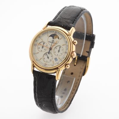 479. Jaeger LeCoultre Odysseus Quartz 18k Gold Watch