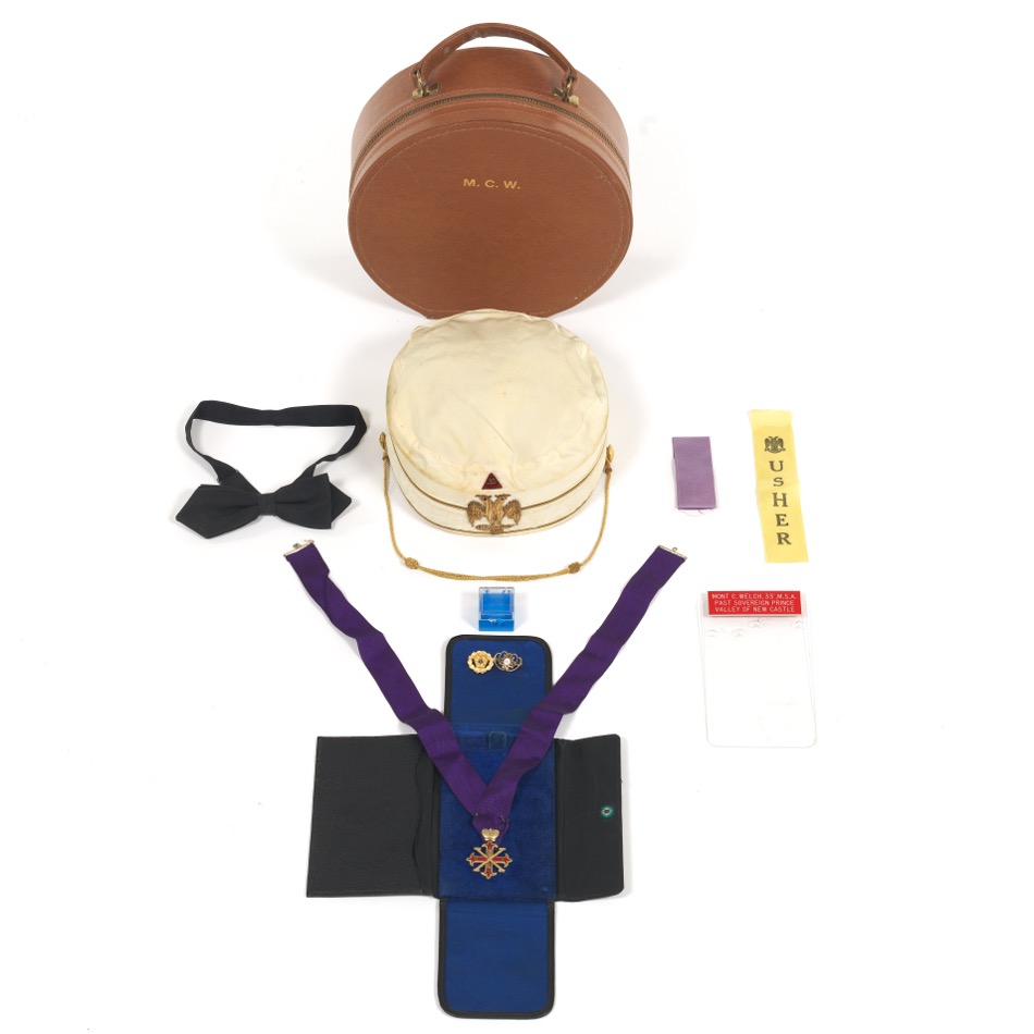 Masonic 33rd Degree Ceremonial Paraphernalia With Cross Of St Constantine Order 09 05 Sold 59