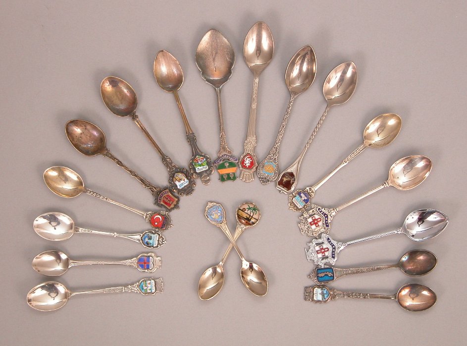 Another Lot of Enameled Souvenir Spoons, 11.18.04, Sold 86.25