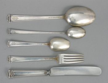 International Silver CO TRIANON STERLING SILVER Individual Salad Fork 6 1//8