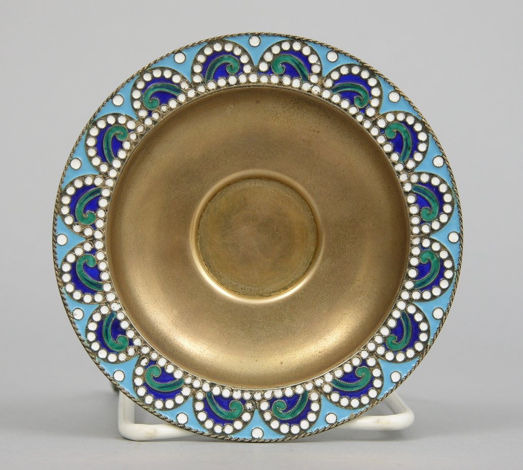 A Russian Enameled Saucer, circa late 19th/Early 20th, 06.03.05