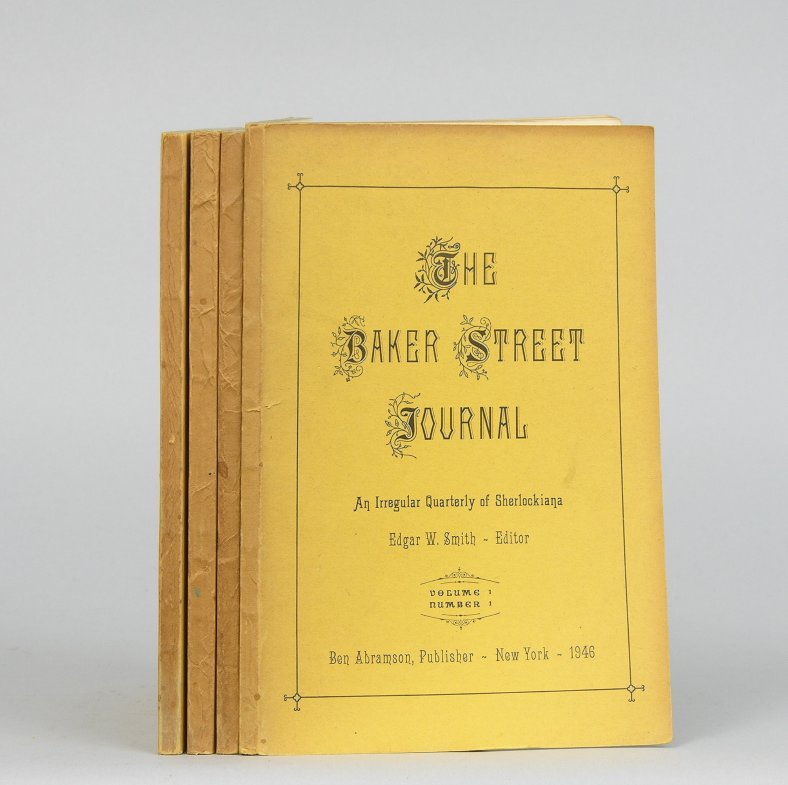 Four Volumes Of The Baker Street Journal An Irregular Quarterly Of Sherlockiana Edited By
