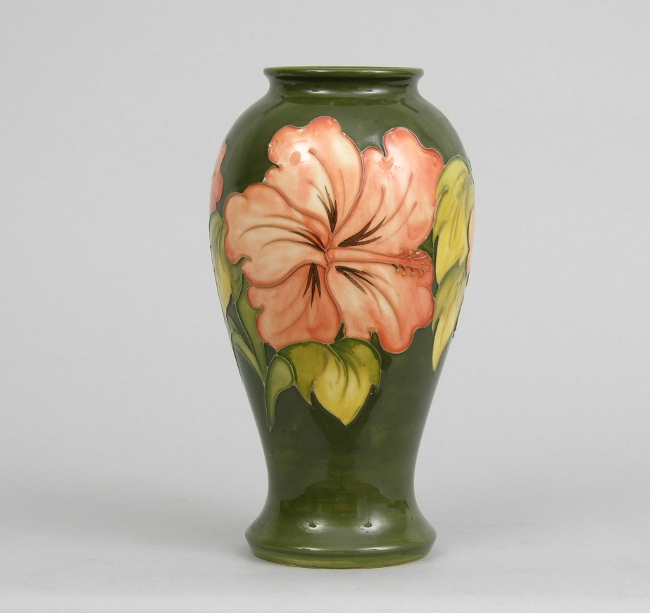 Moorcroft Hibiscus Vase 03 04 06 Sold 310 5