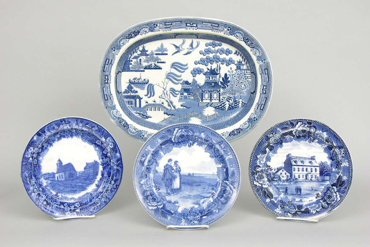 Three Wedgwood Historical Commemorative Plates and a Platter, ca. 19th Century, 03.04.06, Sold