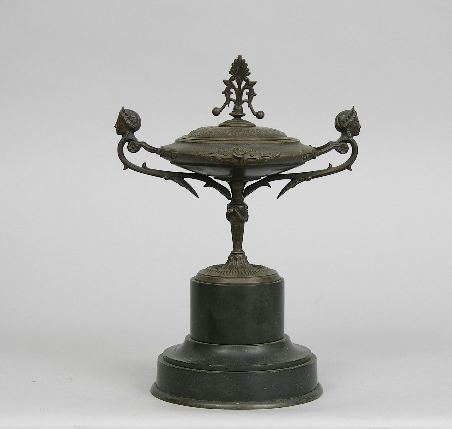 French Empire Bronze Lidded Tazza, ca. 1820, 05.19.06, Sold 563.5