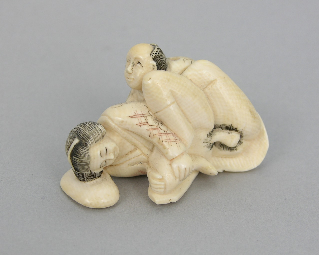 Antique japanese ivory netsuke okimono and chinese ivory carvings