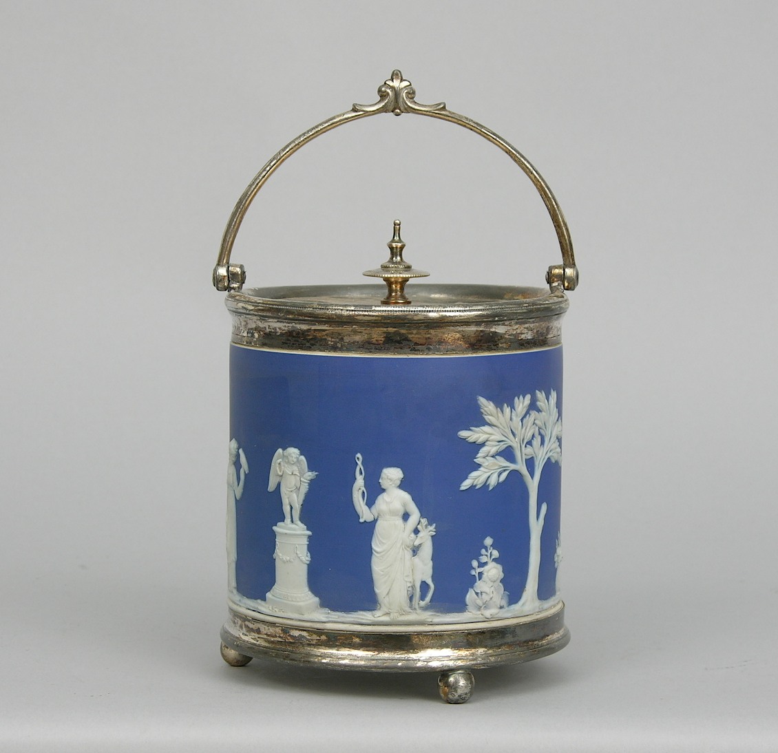 Wedgwood England Victorian Biscuit Barrel, Circa 1890's, 05.20.06, Sold