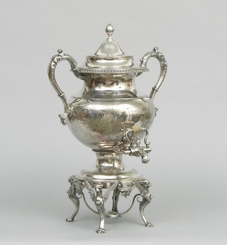 An Elegant Silver Plated Samovar, 11.16.06, Sold: $235.75