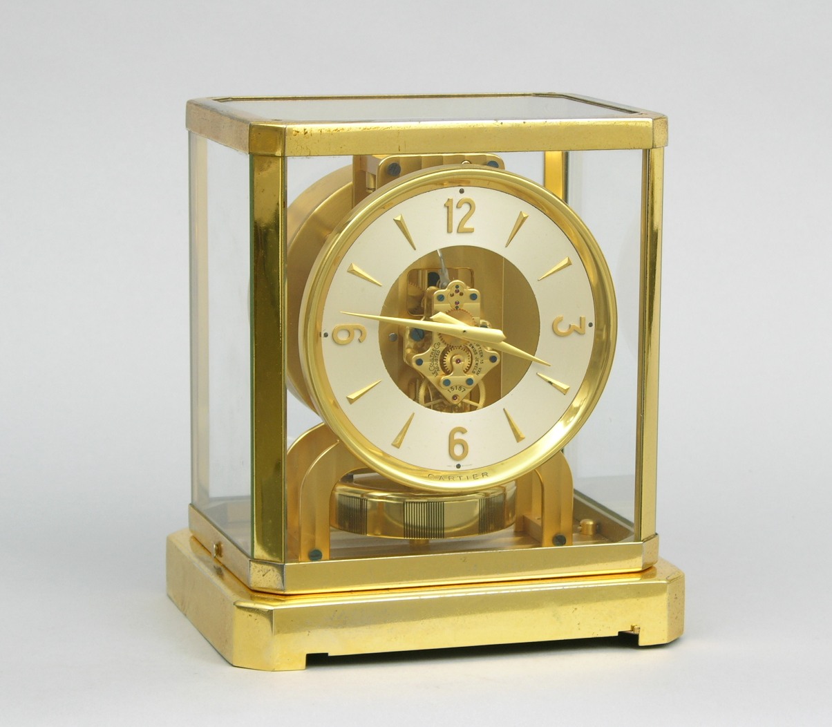 cartier lucite clock