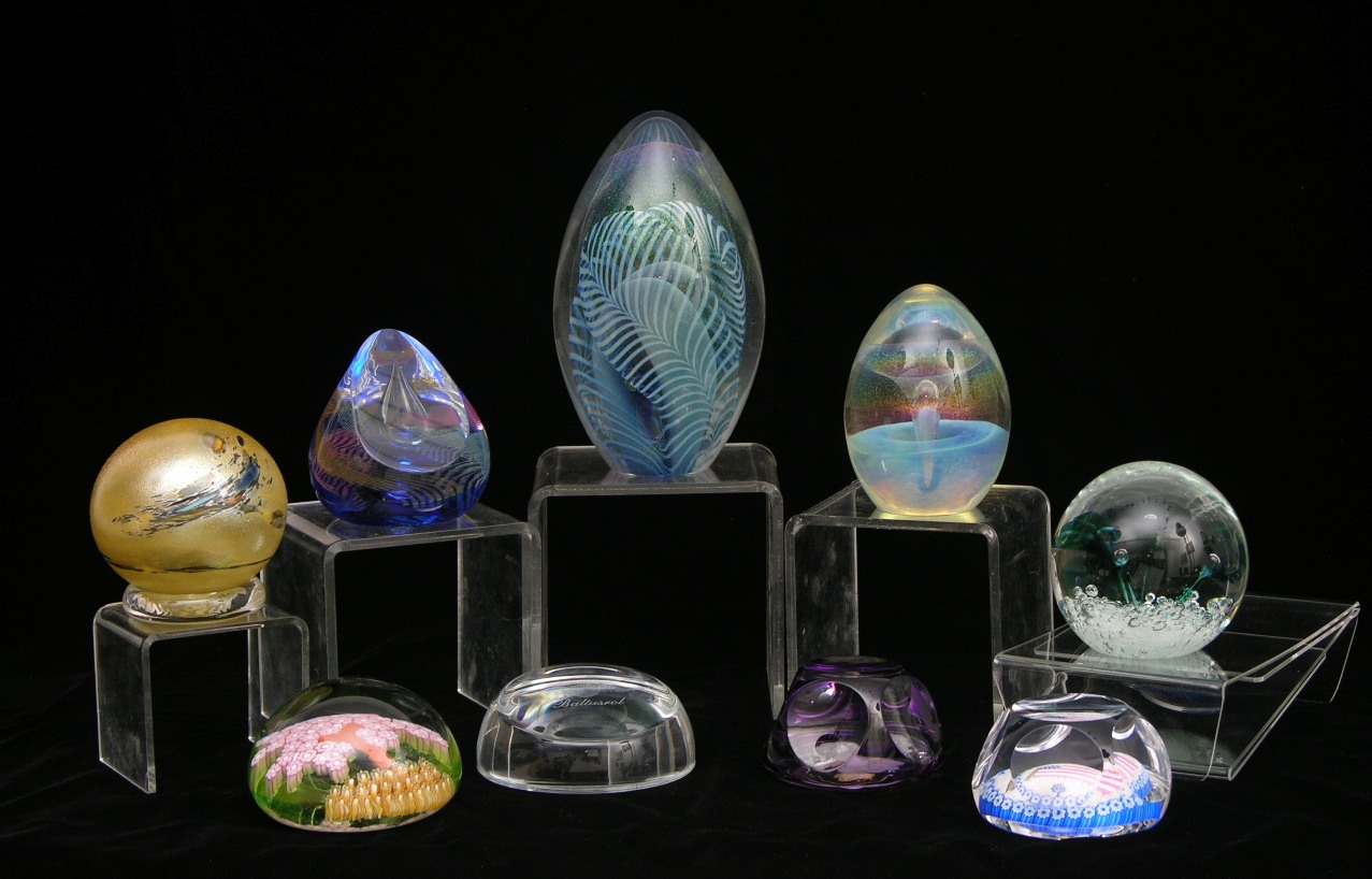 high-resolution-image-for-a-group-of-nine-paperweights