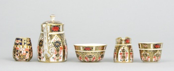 miniature crown derby tea set