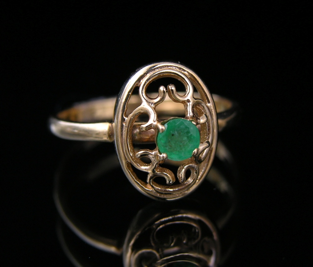 Another Ladies' Gold & Emerald Ring , 03.02.07, Sold 40.25