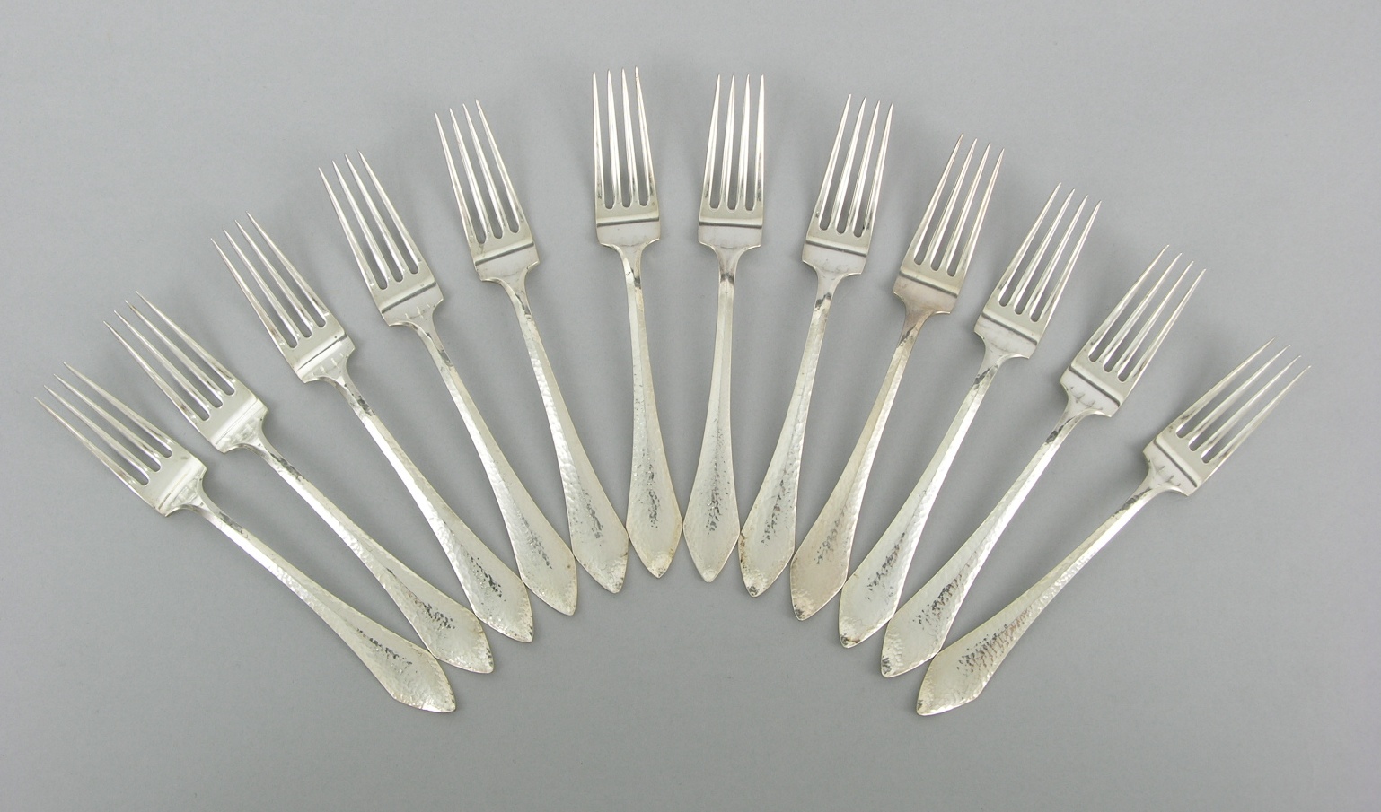 A Lot of 12 Sterling Silver Dinner Forks, 05.18.07, Sold 310.5