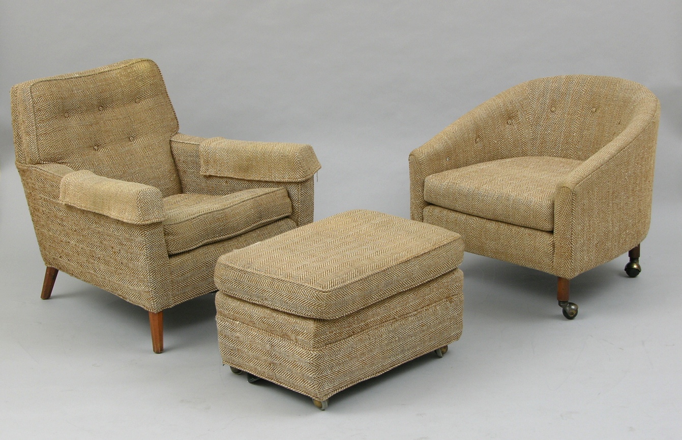 An Easy Chair with Matching Barrel Chair & Ottoman, 09.22.07, Sold: $161