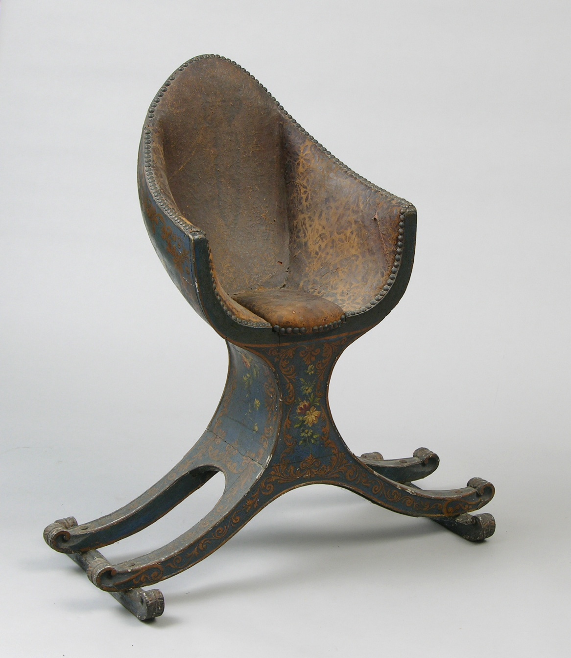 An Elaborate Barrel Chair, ca. 17th/18th Century, 09.22.07, Sold: $1092.5