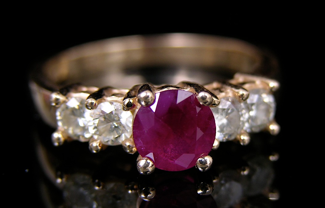 A Burmese Ruby Diamond Ring 03 07 08 Sold 299