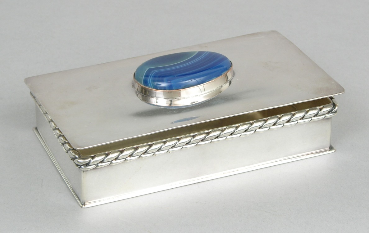 A Silver Plated Decorative Box with Lid, 05.16.08, Sold 92