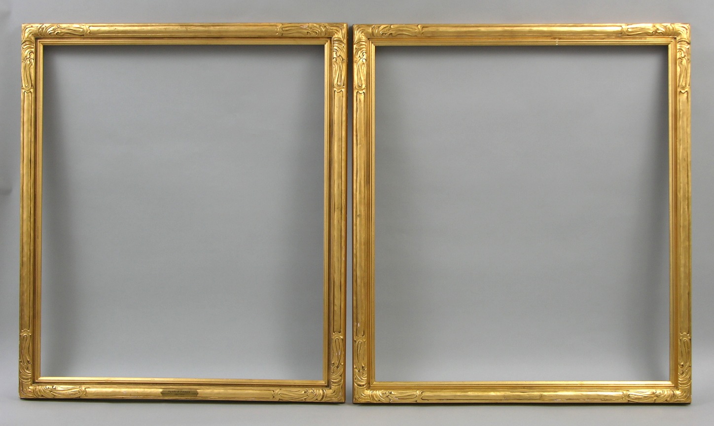 A Pair of Hand Carved Gilt Portrait Frames, 05.15.08, Sold 230