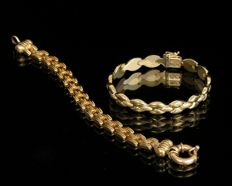 Two 14k Gold Bracelets, 11.21.08, Sold: $414