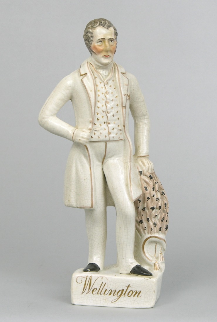 A Staffordshire Pottery Figurine of Wellington, 09.13.08, Sold 51.75