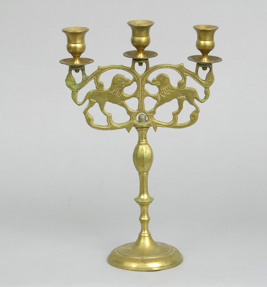An English Brass Candelabrum, 03.05.09, Sold 28.75