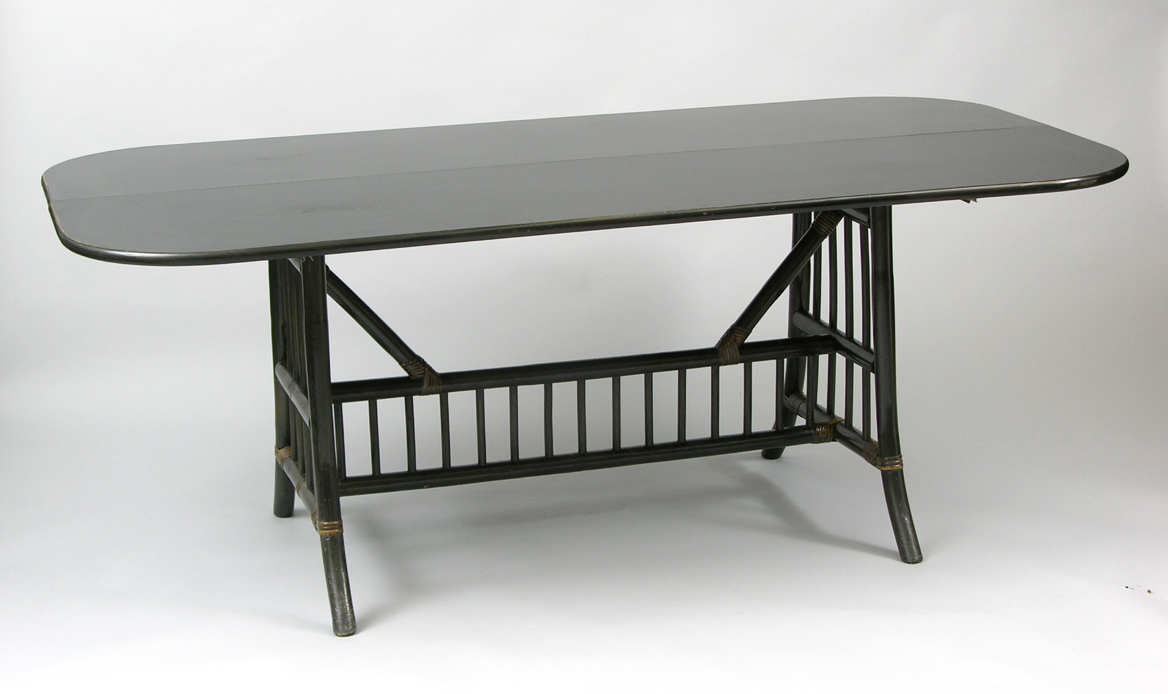 A Vintage Flip Top Bamboo Console Table 03 05 09 Sold 184 A Vintage Flip Top Bamboo Console Table