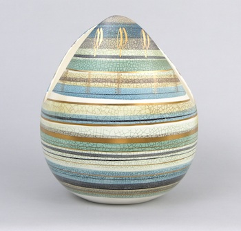Sascha Brastoff Small Vase with Walrus - Ruby Lane