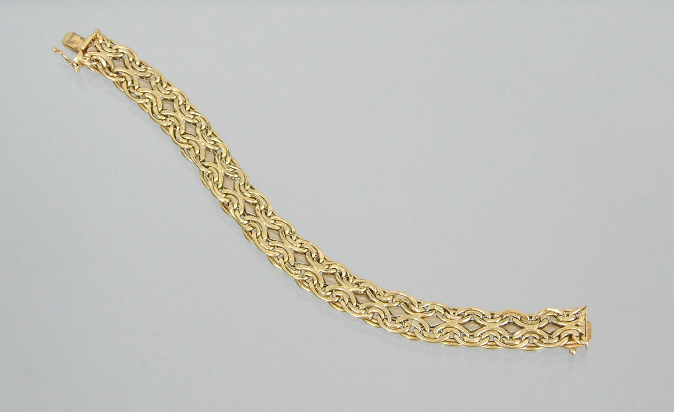 A Ladies' 14k Gold Bracelet , 05.15.09, Sold: $293.25