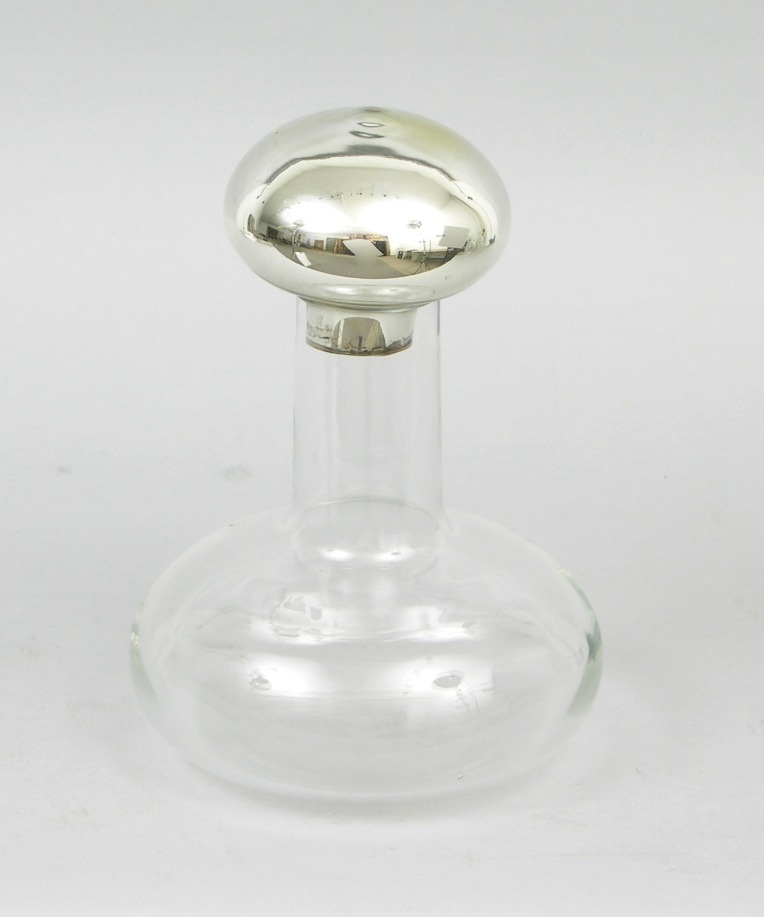 A Decorative Glass Beaker with a Mercury Glass Stopper, 05.16.09, Sold