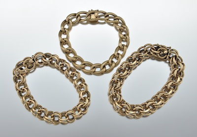 Three 14k Gold Bracelets , 11.20.09, Sold: $2817.5