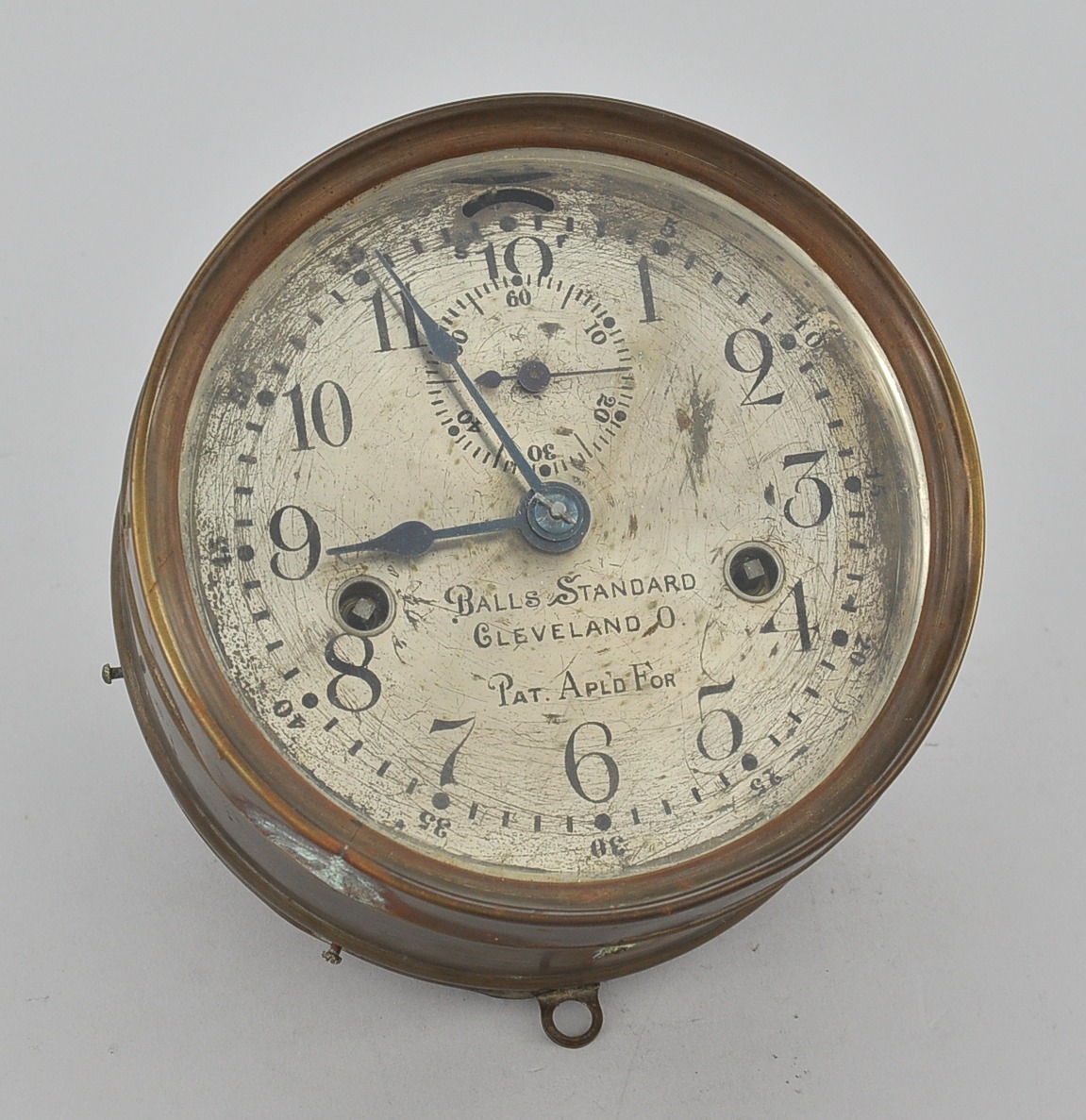 Balls Standard Cleveland Ohio Wall Clock by Seth Thomas, 11.21.09, Sold