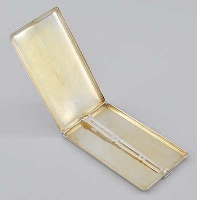 A Sterling Silver Cigarette Case, Napier, American, 20th Century | Sold for  $86.25
