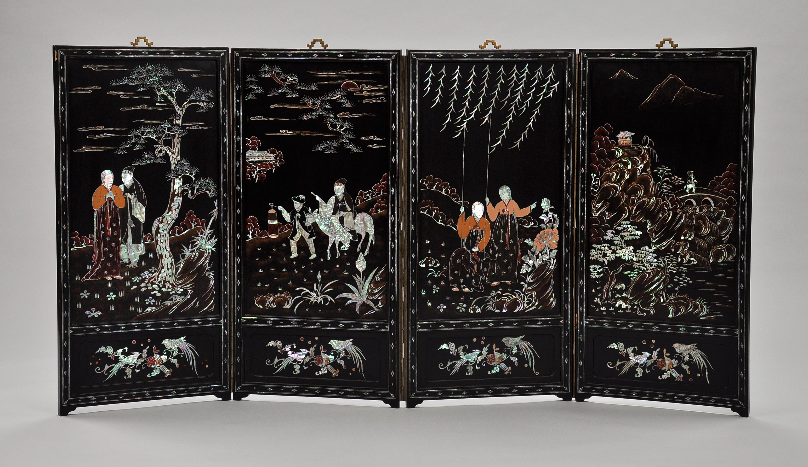 A Korean Folding Screen, ca. mid20th Century, 03.06.10, Sold 74.75