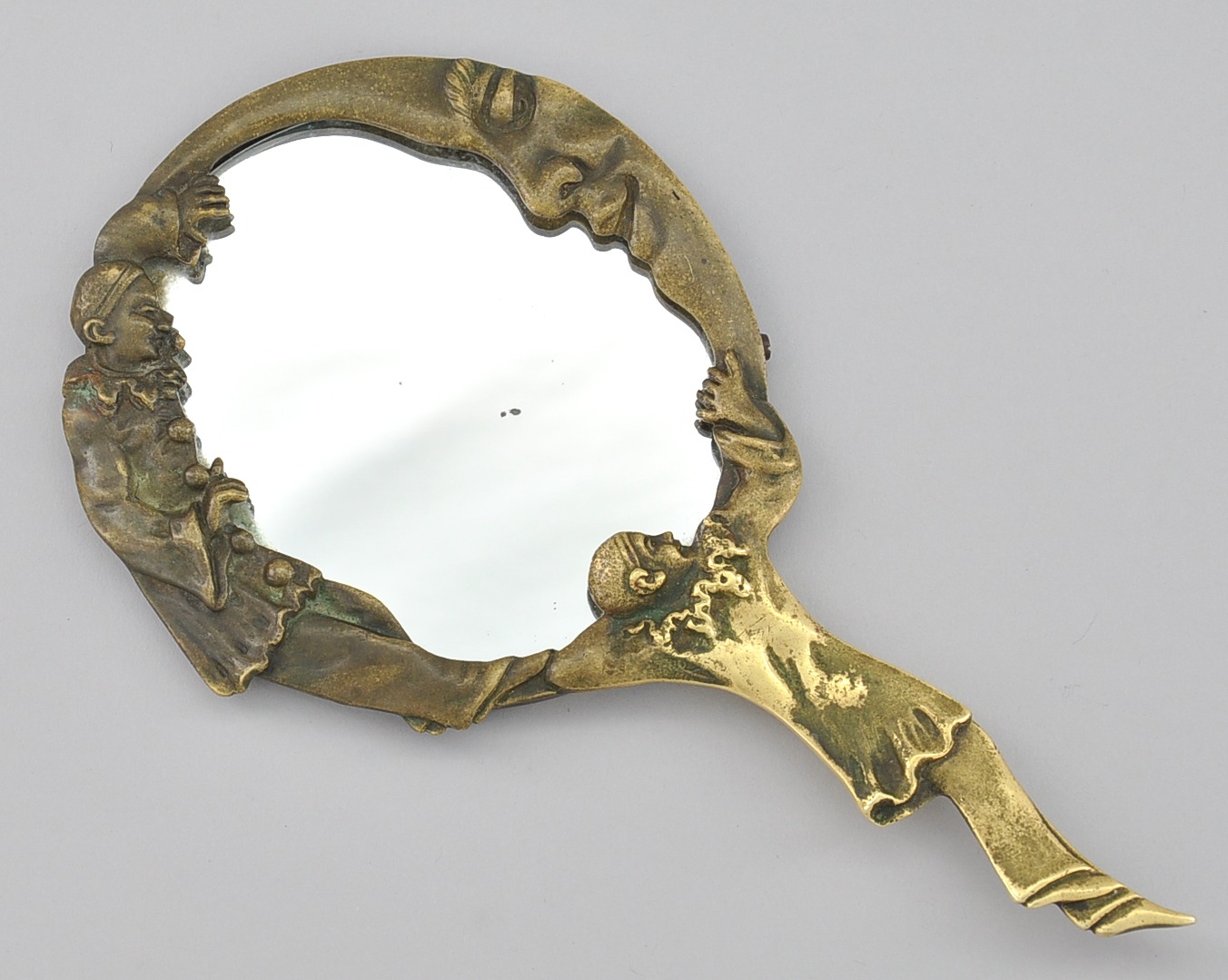 bronze hand mirror