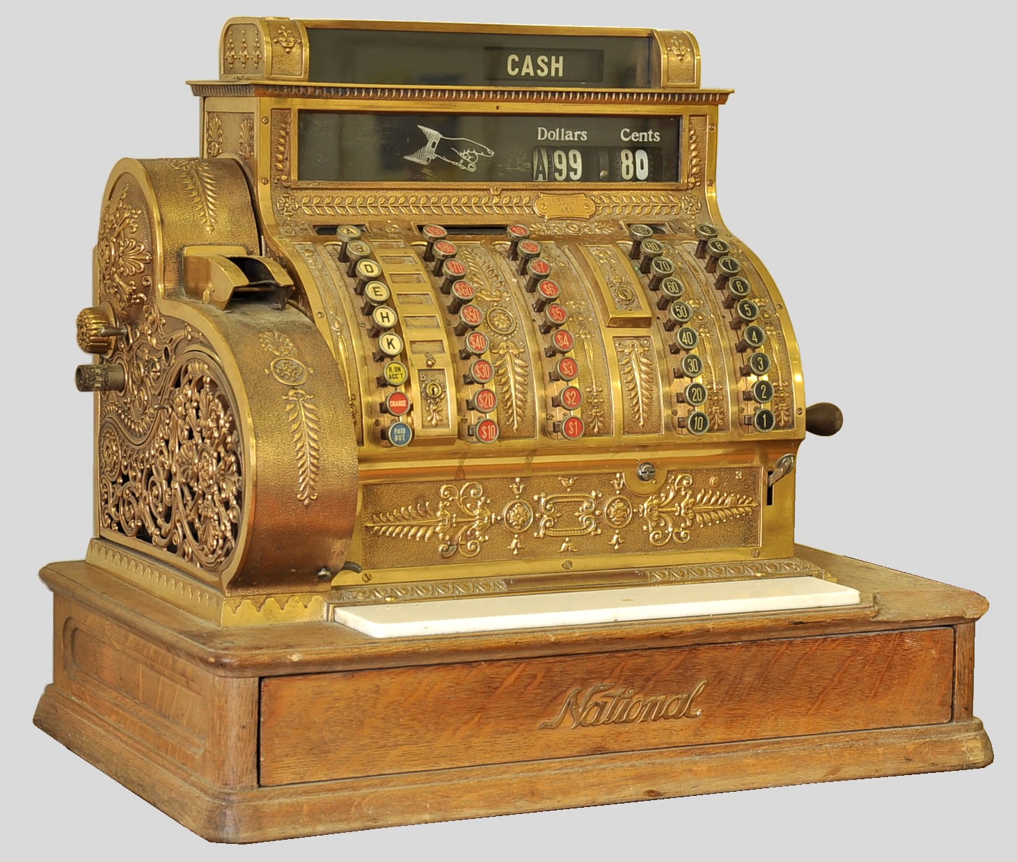 Antique National Cash Register, ca. early 20th Century, 03.06.10, Sold