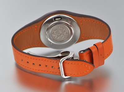 A Hermes Paris \u0026quot;Harnais\u0026quot; Orange Leather Ladies\u0026#39; Watch, 05.21.10 ...  