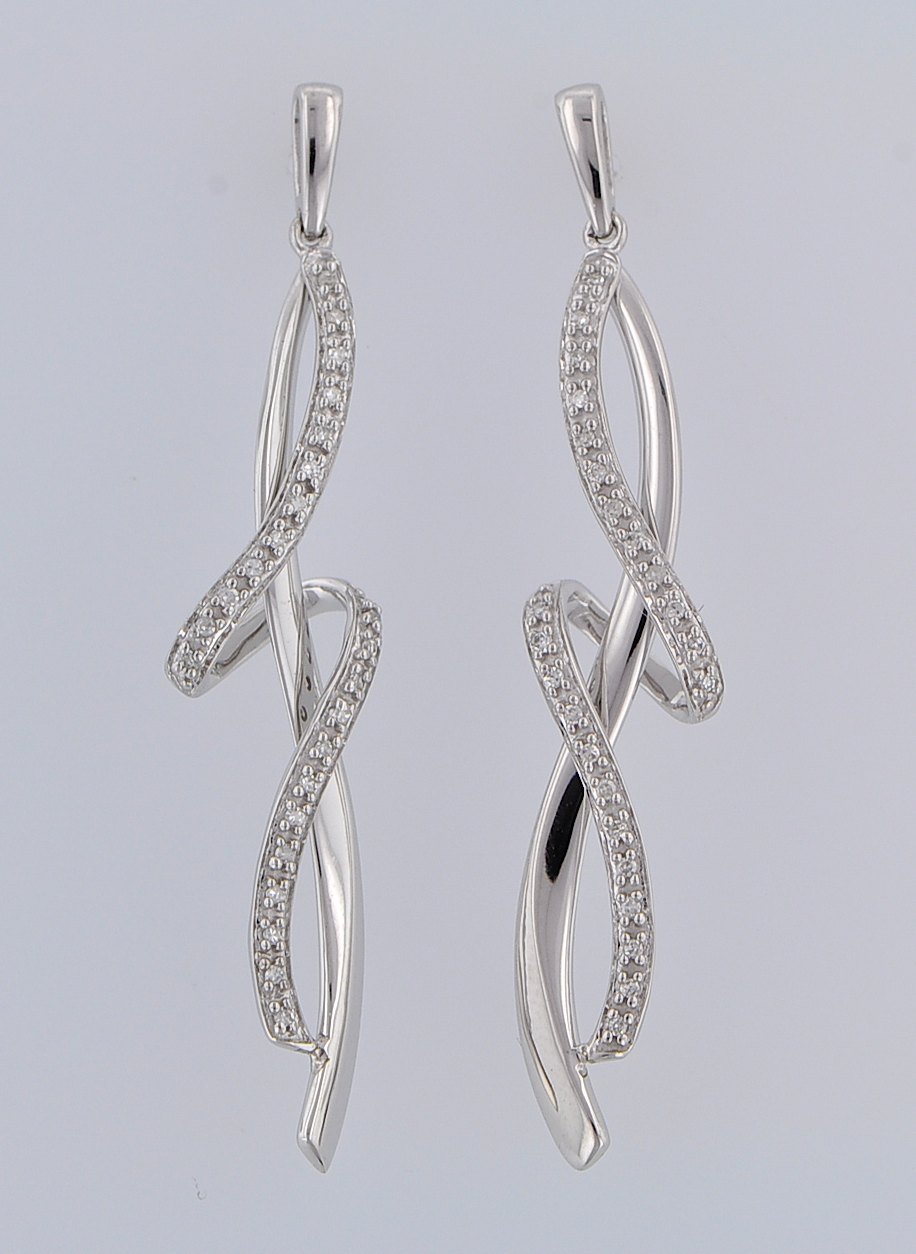 womens diamond drop earrings