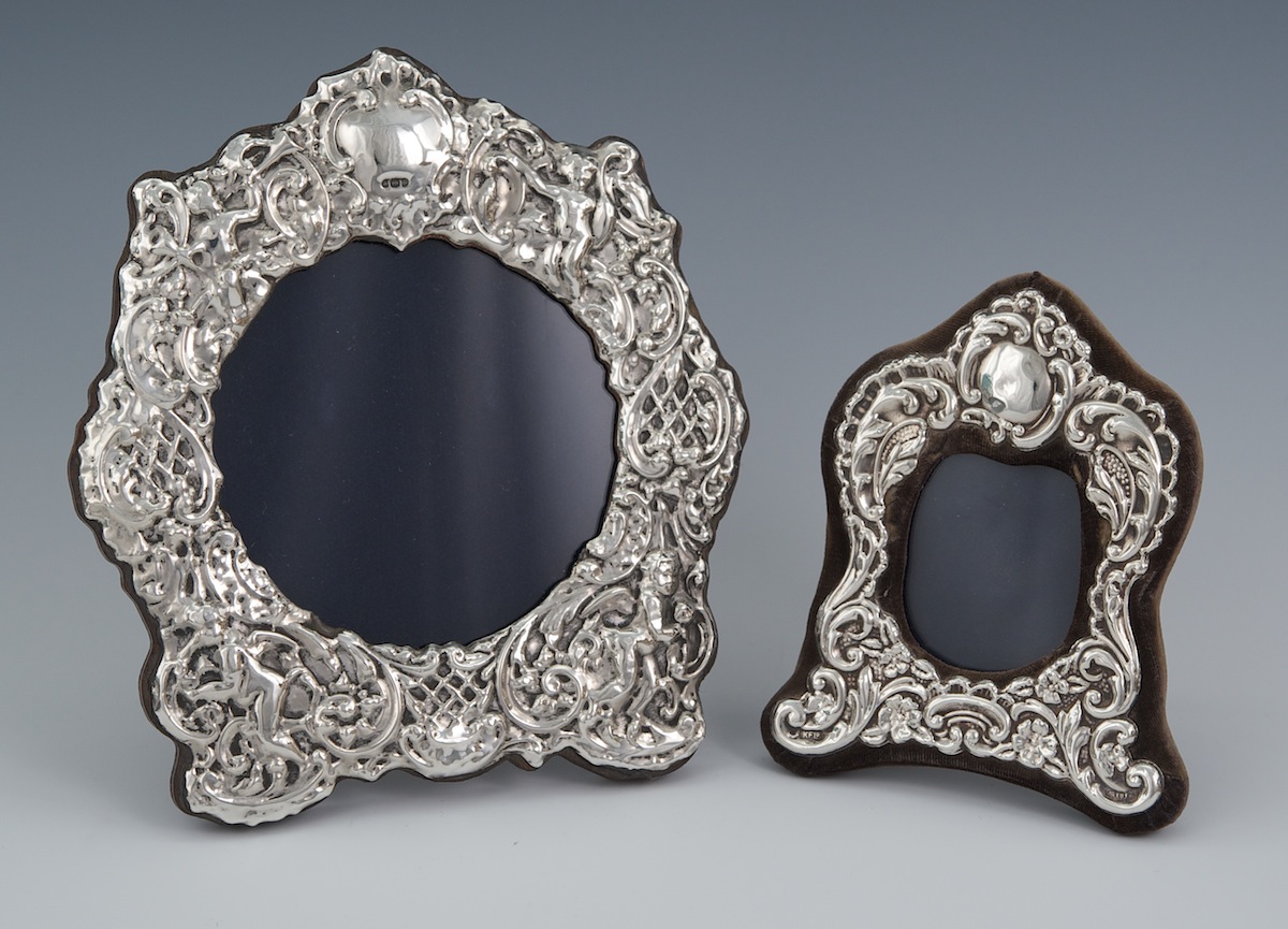 Two Sterling Silver Picture Frames with Stands, 09.23.10, Sold 224.25