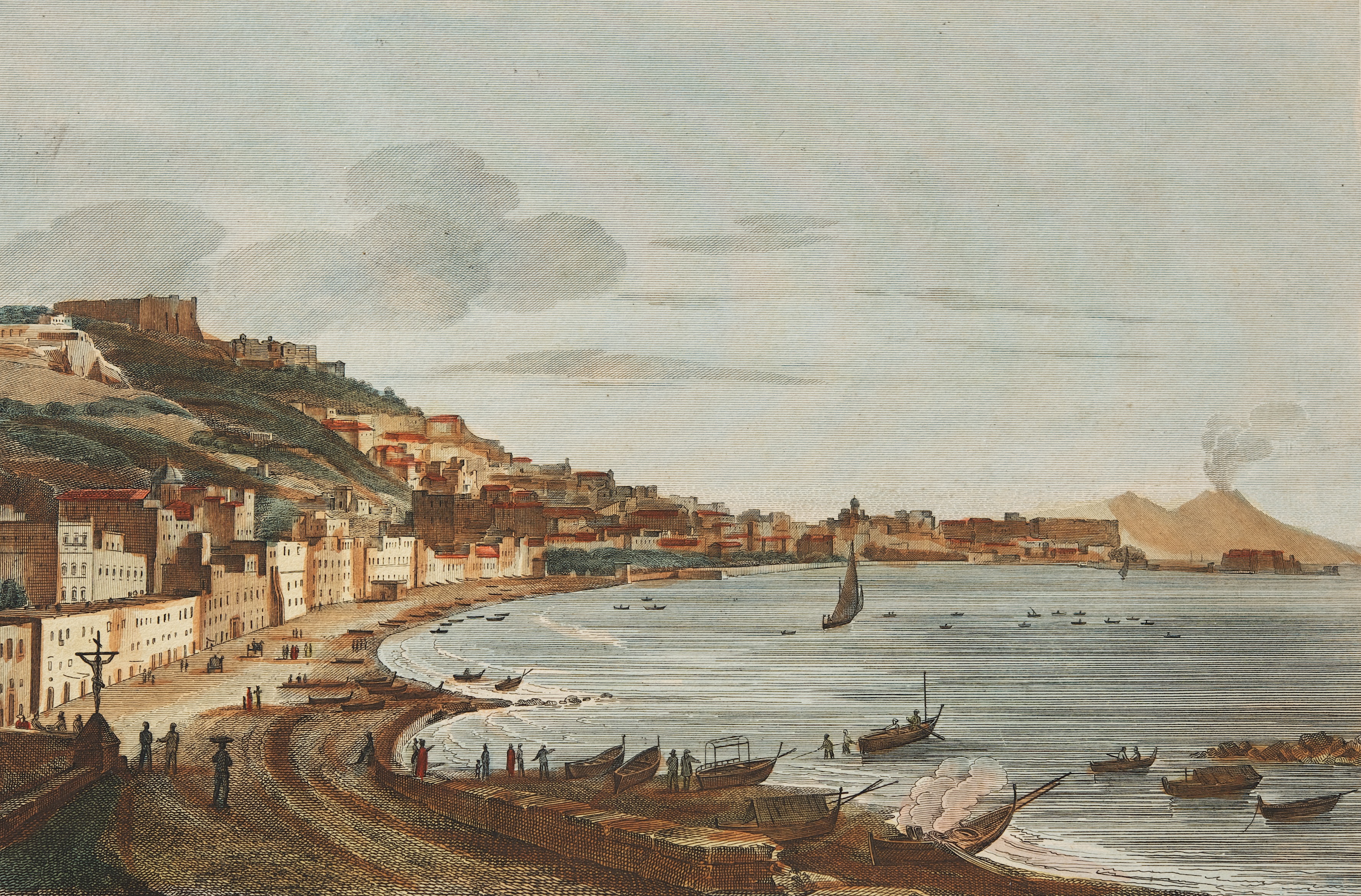 An Antique Engraving of The Bay of Naples, 09.23.10, Sold: $132.25