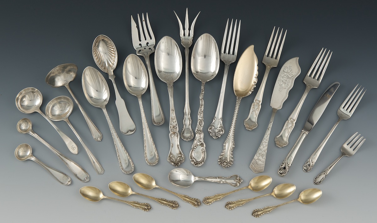 A Group of Sterling Silver Flatware Items , 09.23.10, Sold 437