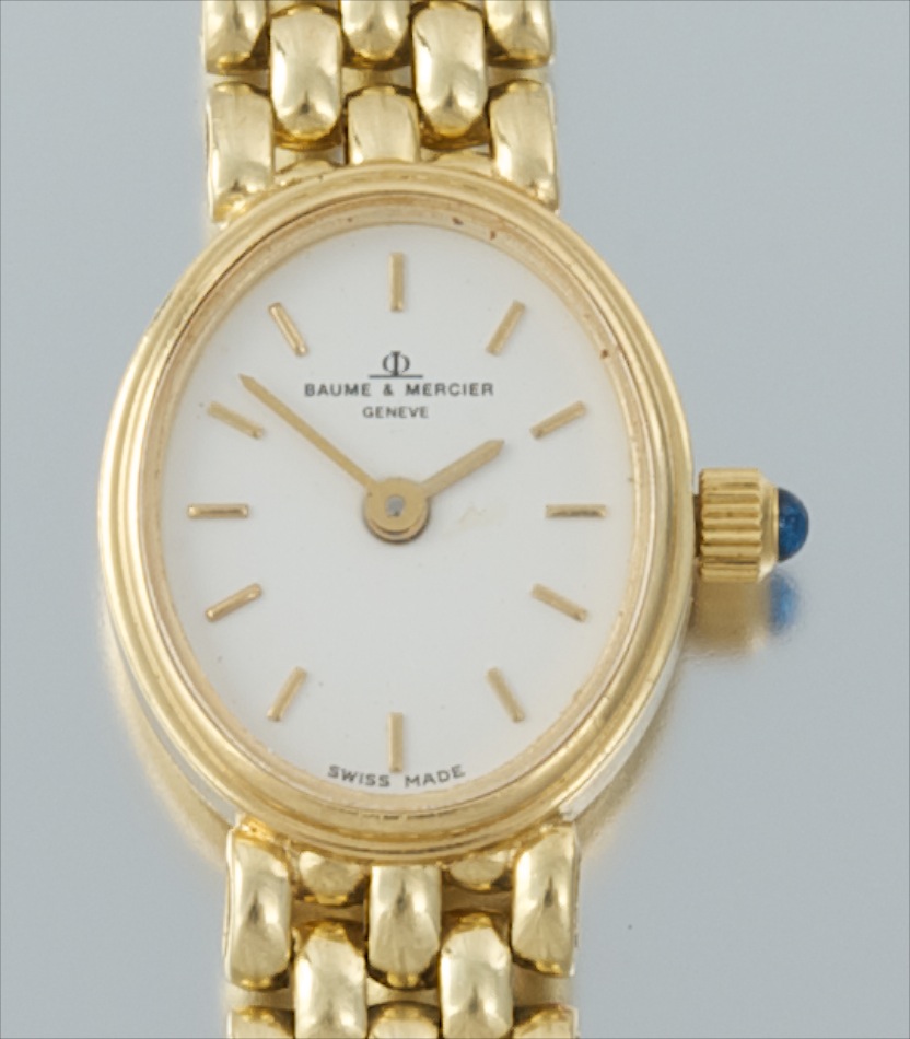 baume and mercier women's gold watch