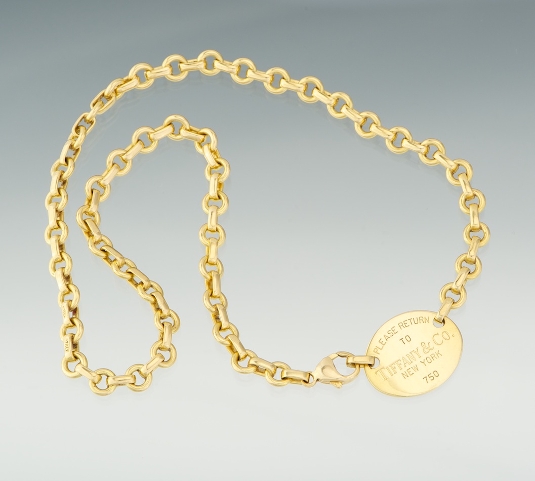 tiffany gold choker necklace