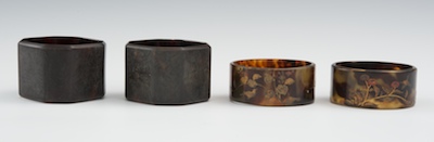Two Pair Tortoise Shell Napkin Rings, 01.29.11, Sold: $74.75