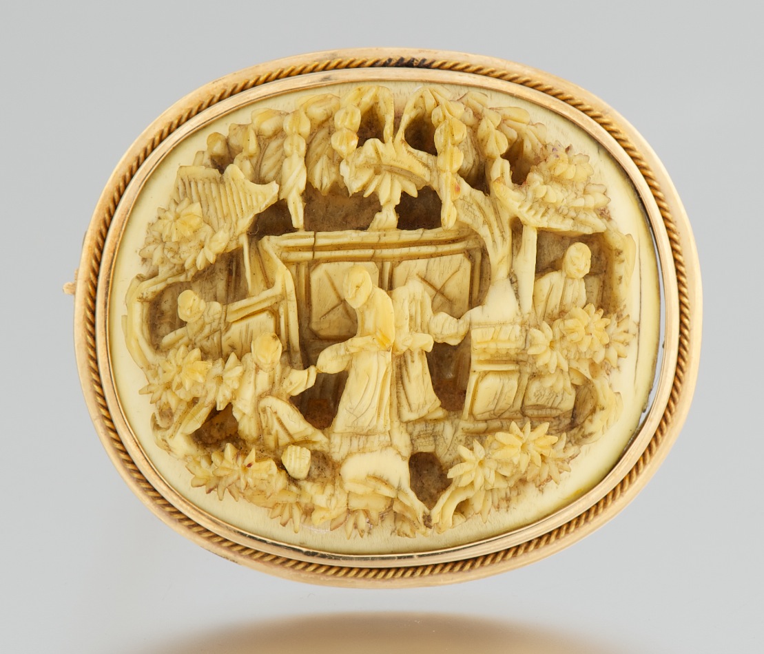 A Carved Ivory Brooch , 01.28.11, Sold 207