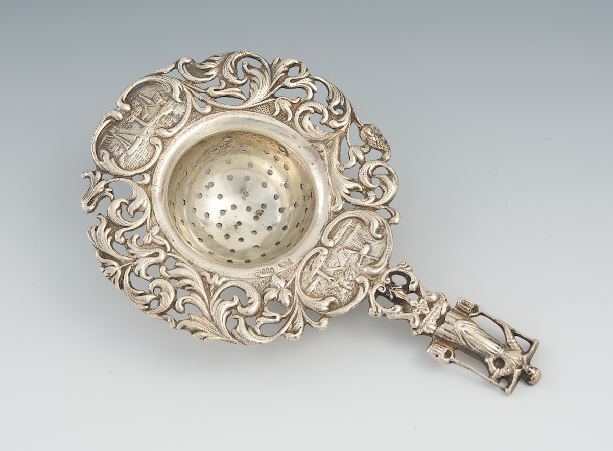 A Decorative German Silver Tea Strainer, 01.27.11, Sold 97.75
