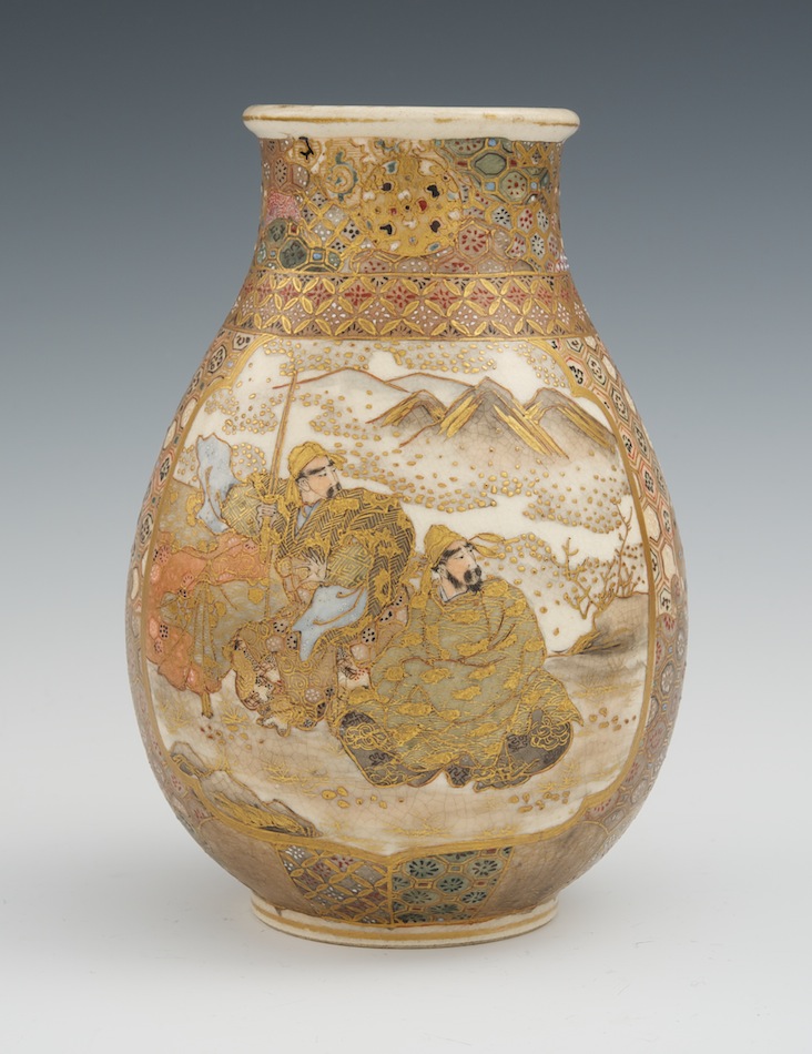 A Japanese Satsuma Samurai Vase, 05.28.11, Sold: $161
