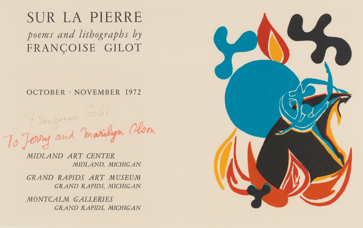 Signed Exhibition Poster by Francoise Gilot, 10.20.11