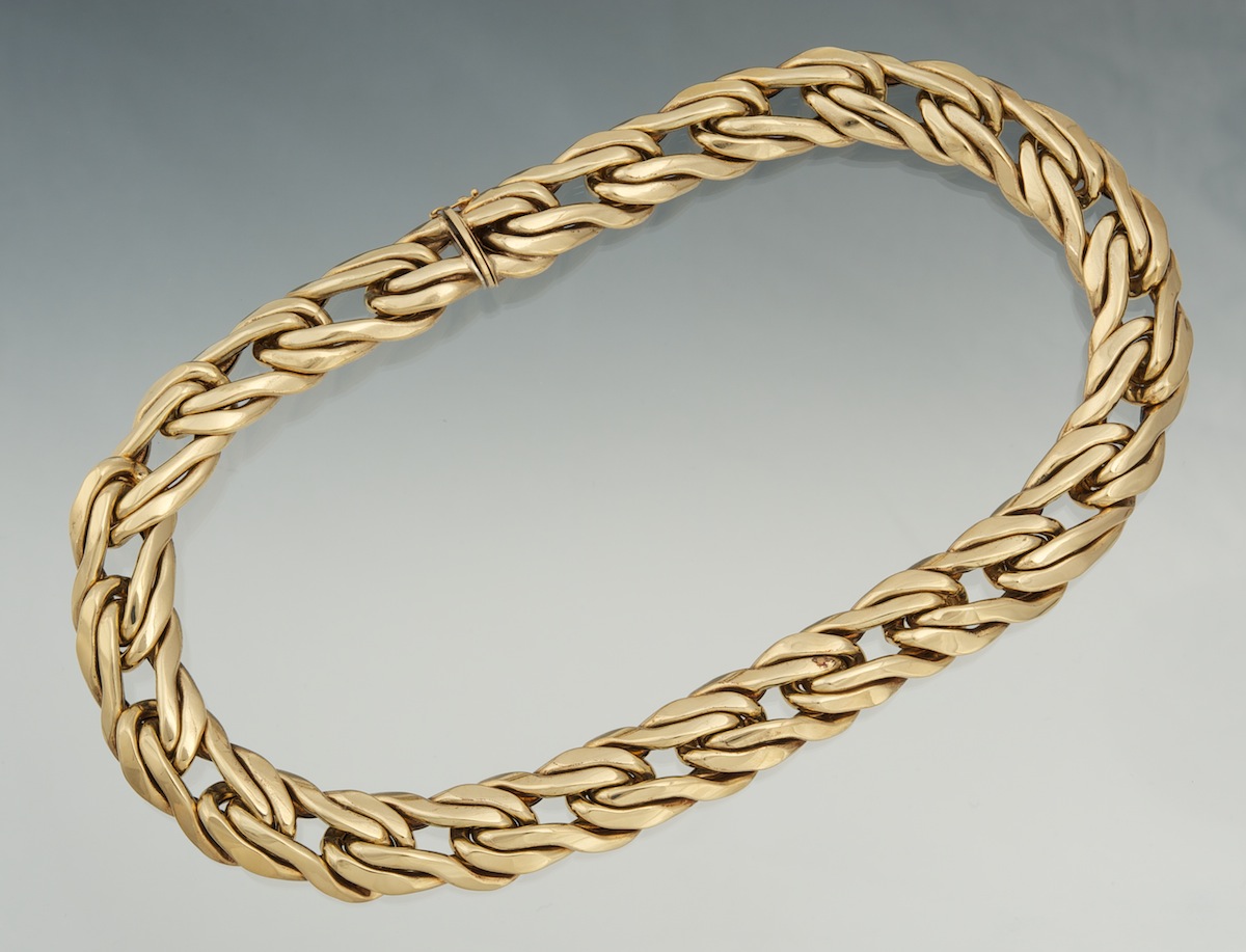 A Ladies' Double Link Chain Necklace , 10.21.11, Sold 2357.5