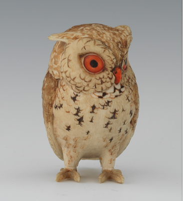 ivory owl figurine