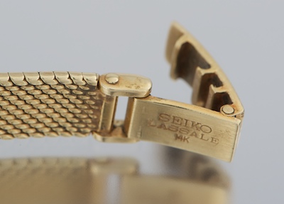 Seiko lassale 14k gold watch hot sale